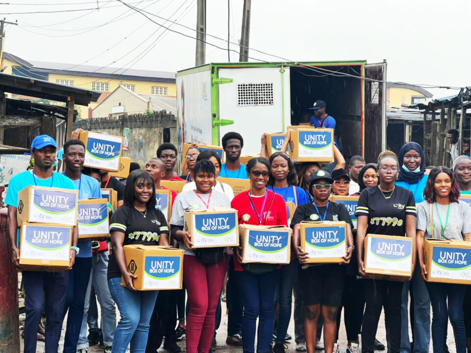 Unity Bank, Lagos Food Bank Partner to Donate Food Items to Lagos Community