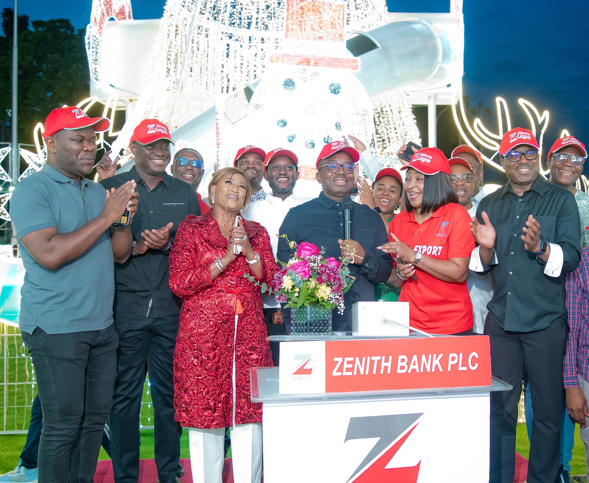 ZENITH BANK ACTIVATES THE SPIRIT OF CHRISTMAS WITH AJOSE ADEOGUN STREET LIGHT-UP